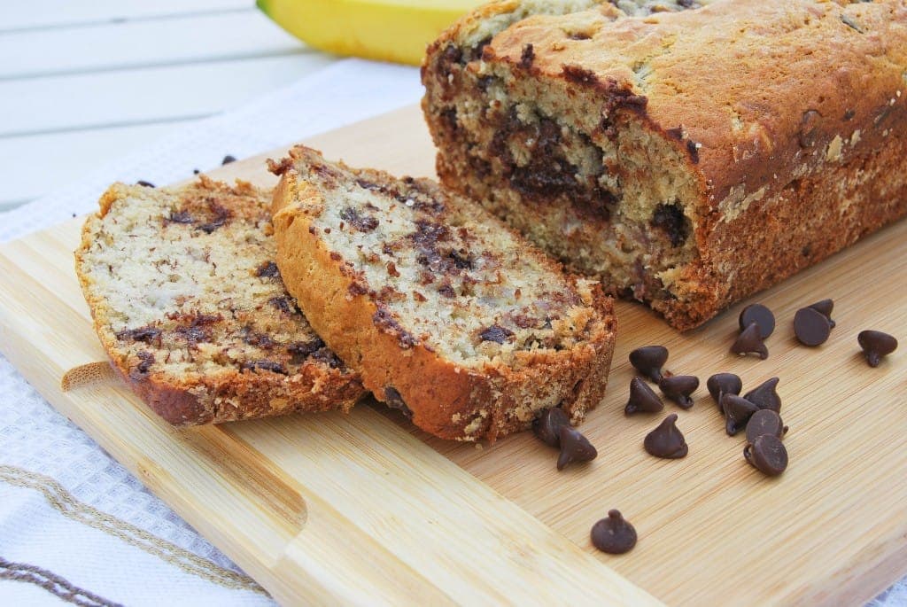 Banana choc chip loaf