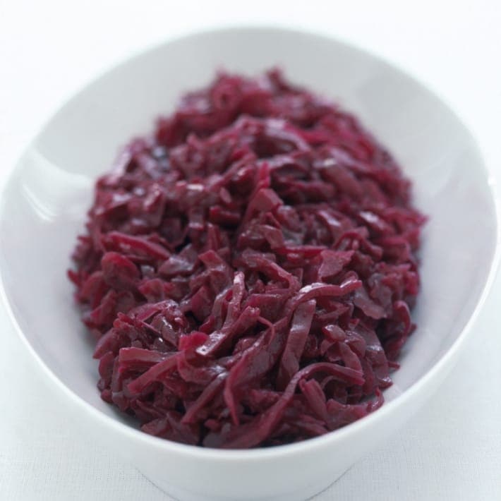 Cider and apple braised cabbage