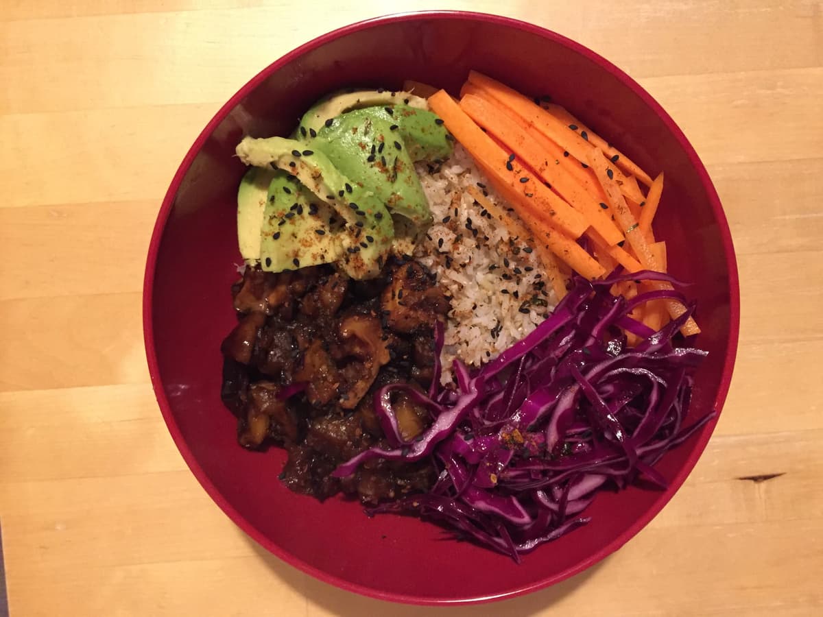 Donburi Japanese rice bowl