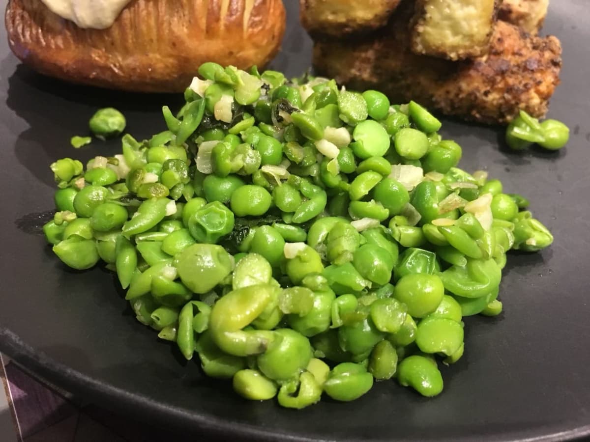 Minted peas