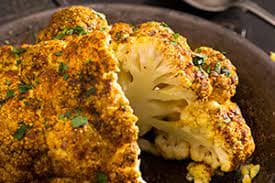 Roast curry-spiced cauliflower