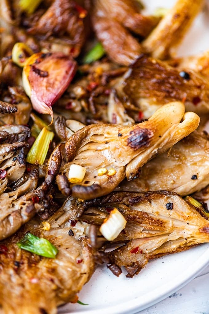 Sesame Grilled Oyster Mushrooms
