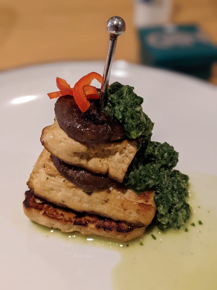 Shiitake & Tofu Stack with Pak Choy & Ginger