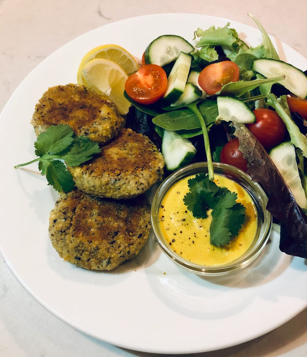 Vegan ‘fish’ cakes